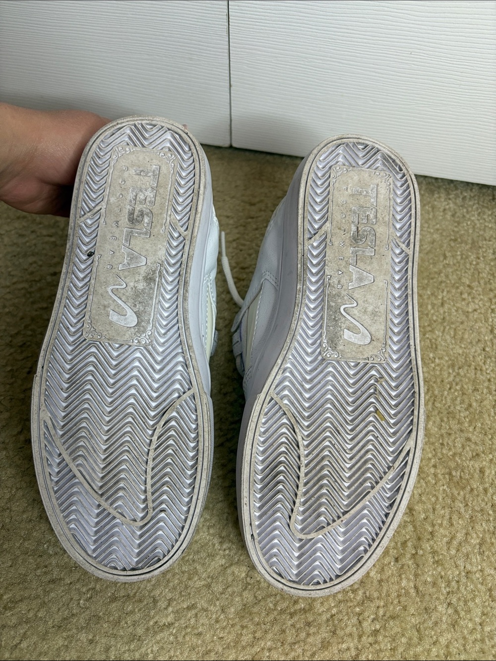 TESLA White and Light Purple Sneakers (Change colors in sun) - Picture 4 of 4